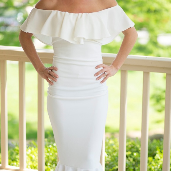 white havana dress